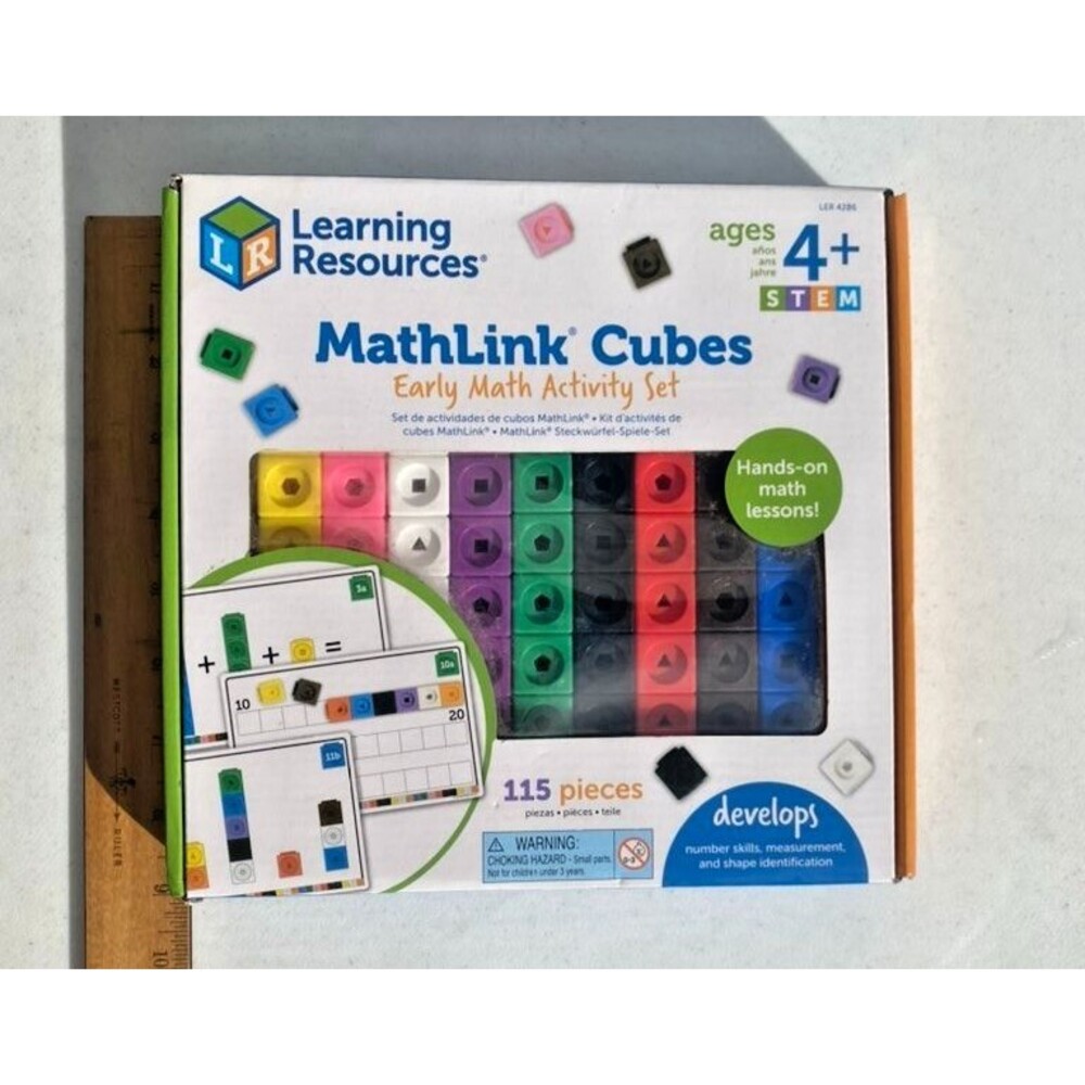 Learning Resources MathLink Cubes Early Math Activity Set - 115 Pieces-ages 4+ - Picture 11 of 14